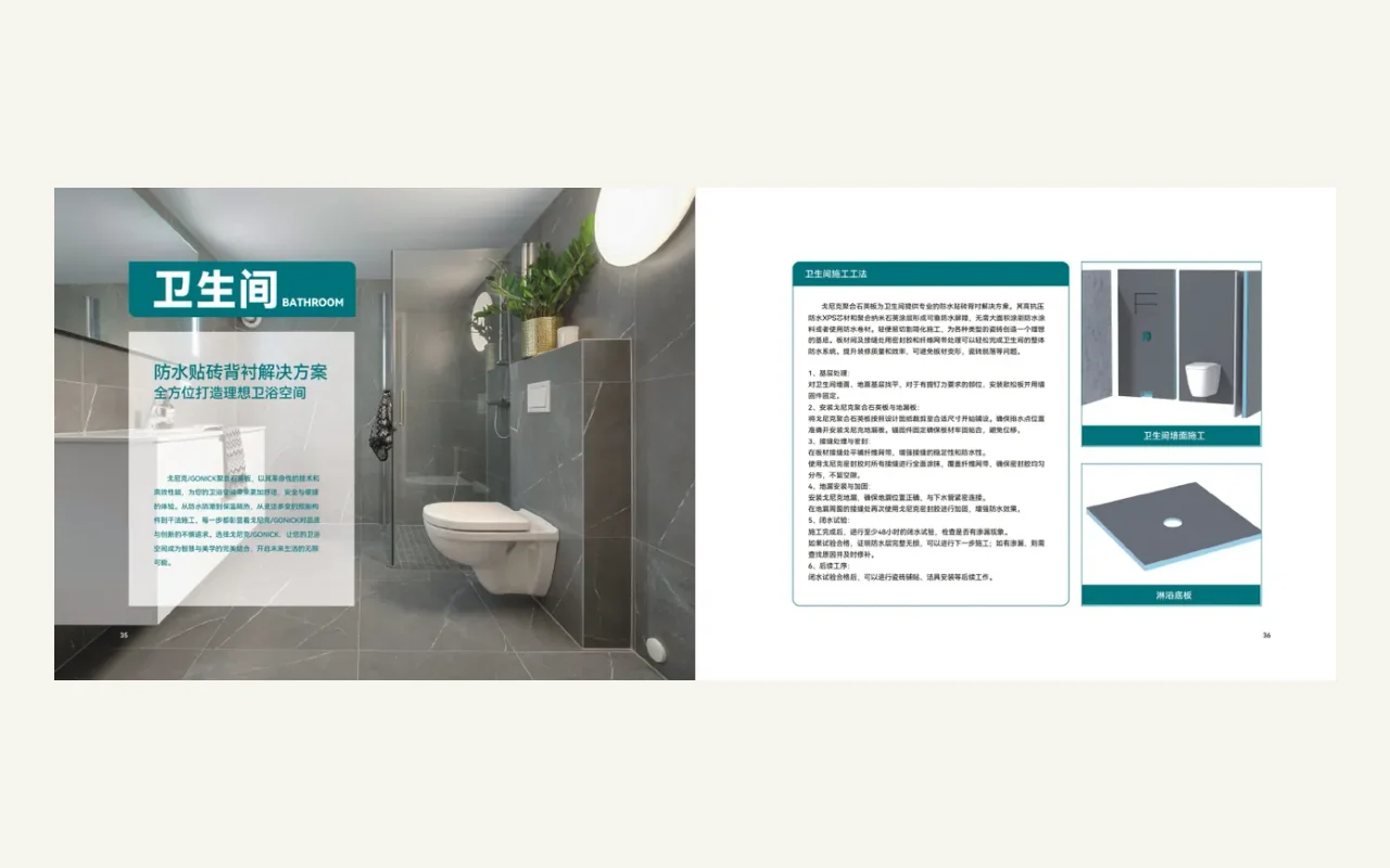 Backer board para bano application